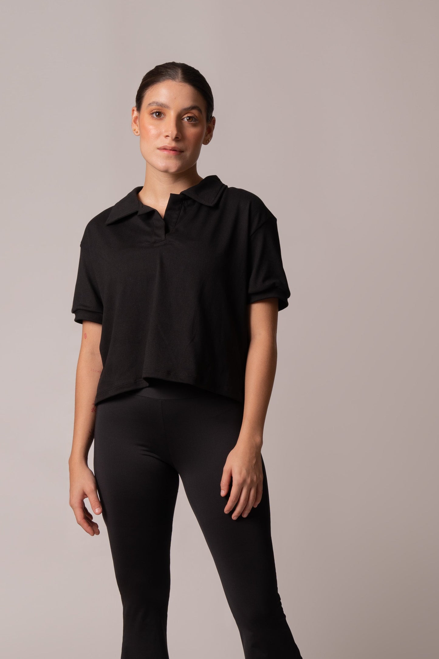 Tina Nero Polo Shirt