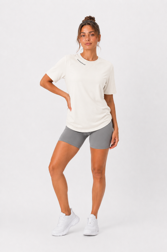 Mayra Ivory Oversized T-Shirt